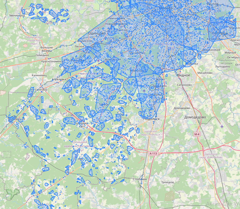 Визуализация кластеров и объектов в них через pgAdmin.