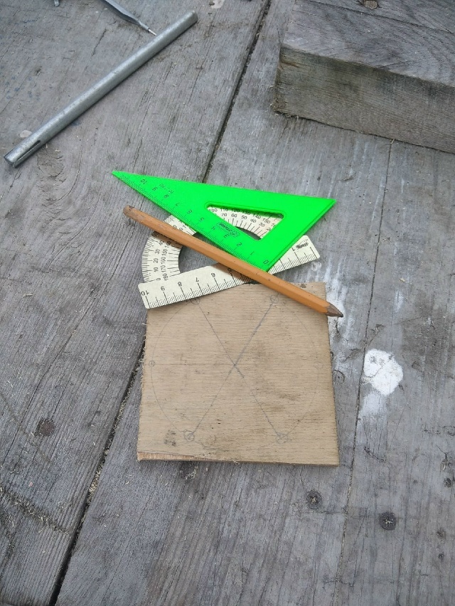 Рисунок 1. Разметка основания.