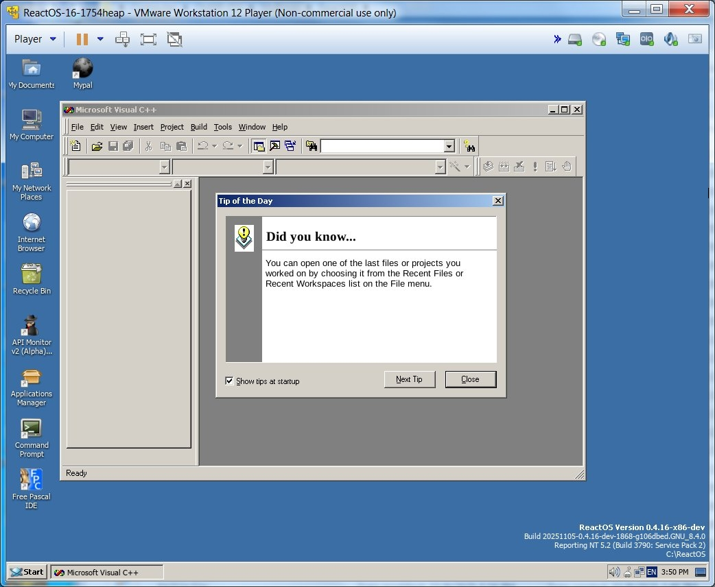 Что было у ReactOS в 2025 - 31 Что было у ReactOS в 2025 - 31