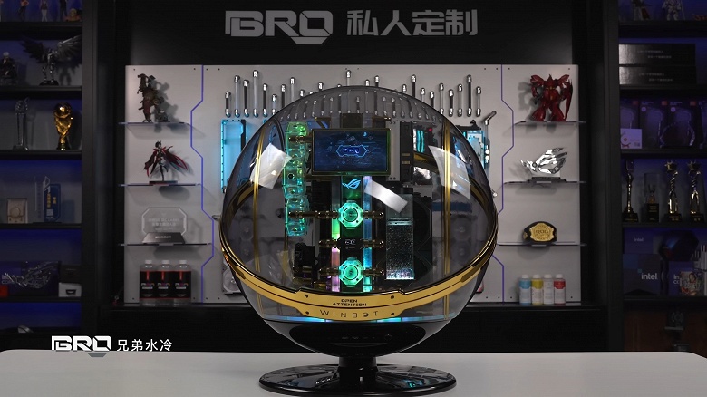 Гигантский стеклянный корпус-шар, 256 ГБ ОЗУ, видеокарта с 96 ГБ памяти и 96-ядерный CPU. Китайцы с канала Bro Cooling собрали супер-ПК за 60 000 долларов - 1 Гигантский стеклянный корпус-шар, 256 ГБ ОЗУ, видеокарта с 96 ГБ памяти и 96-ядерный CPU. Китайцы с канала Bro Cooling собрали супер-ПК за 60 000 долларов