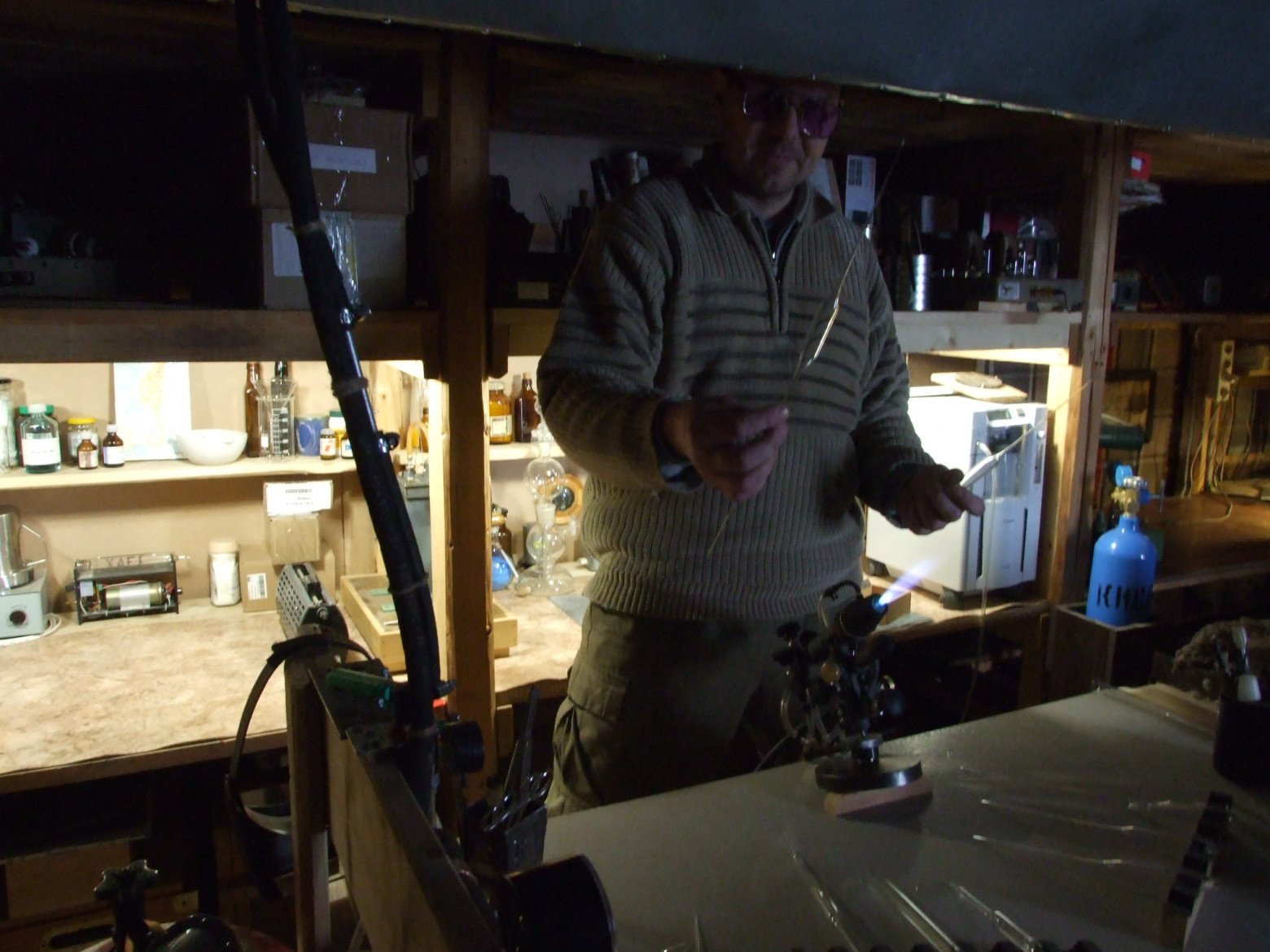 Фото 6.4. Очередная пулька, выполненная, на минуточку — из тугоплавкого стекла марки Пирекс (вольфрамовая группа) с дивной лёгкостью