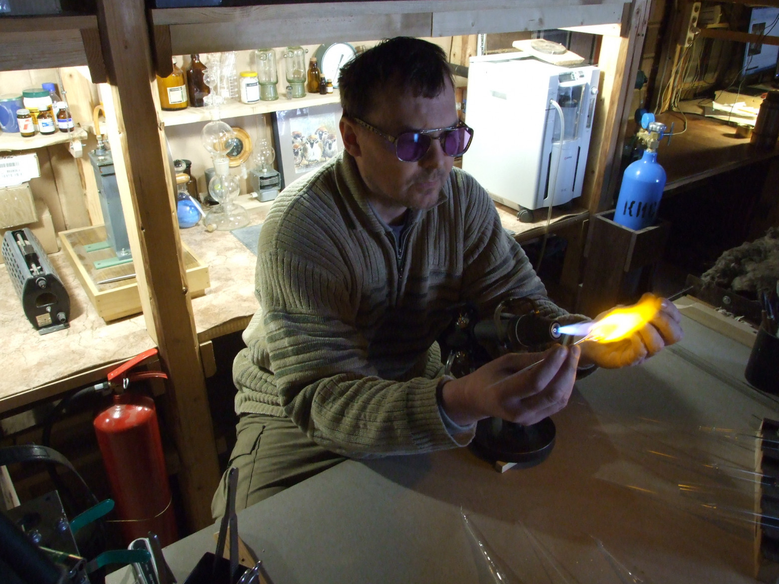 Домашняя лаборатория-мастерская. Реорганизация стеклодувного рабочего места - 1 Домашняя лаборатория-мастерская. Реорганизация стеклодувного рабочего места - 1