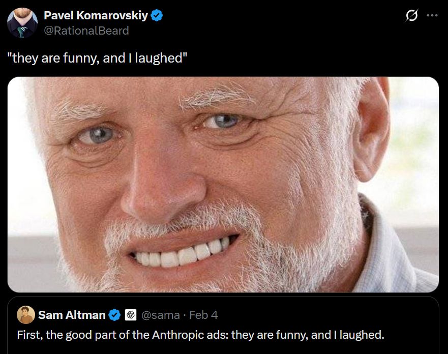 Беды застройщиков в РФ, а также тряска Сэма Альтмана по поводу рекламы Anthropic - 7