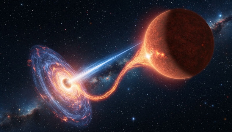 Учёные проследили эволюцию редкого пульсара: PSR J1023+0038 меняет орбиту и режим излучения