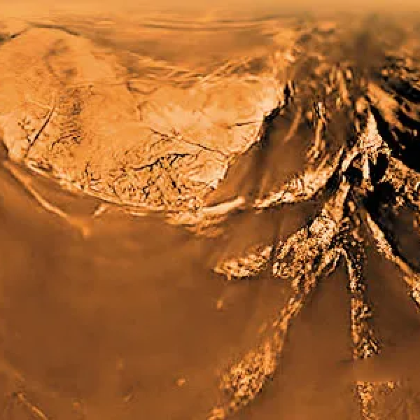 Titan's orange sky