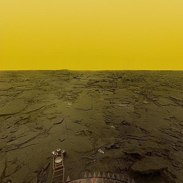 Venus' yellow sky