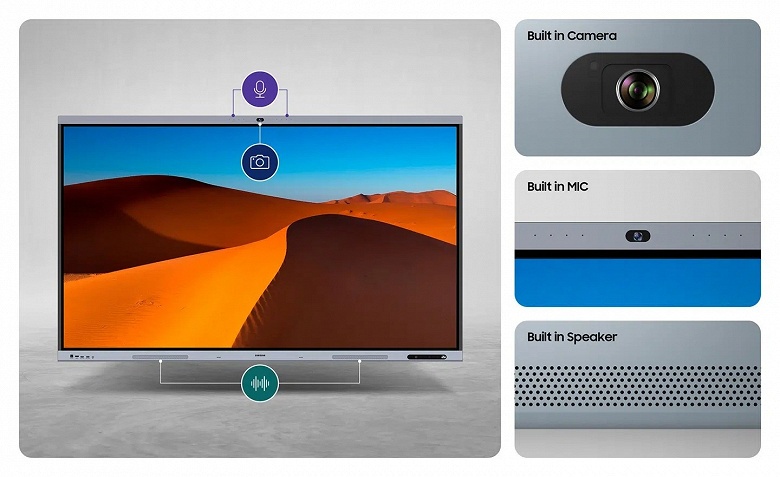 Представлен огромный сенсорный экран Samsung WAFX-P со встроенными камерой, динамиками, микрофоном и другими функциями - 1 Представлен огромный сенсорный экран Samsung WAFX-P со встроенными камерой, динамиками, микрофоном и другими функциями