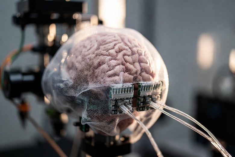 3D-биоэлектронная сетка впервые охватила мини-орган мозга и раскрыла работу нейронных сетей - 1 3D-биоэлектронная сетка впервые охватила мини-орган мозга и раскрыла работу нейронных сетей