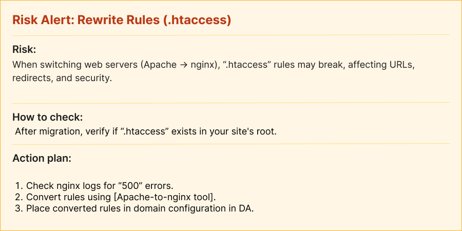 Пример того, как можно обозначить критический момент в документации