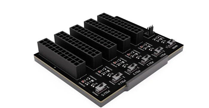 Модуль Singularity Computers Penta-Node позволяет одновременно подключить и управлять пятью блоками питания - 1 Модуль Singularity Computers Penta-Node позволяет одновременно подключить и управлять пятью блоками питания