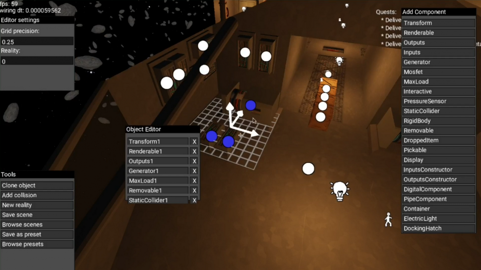 Редактор уровней в космосиме