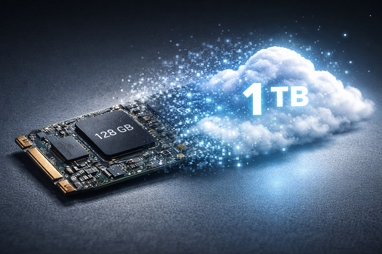 Дефицит HDD и SSD привел к появлению в продаже ПК и ноутбуков с фейковыми терабайтами: продавцы выдают 1 ТБ облачного хранилища за реальные SSD или HDD