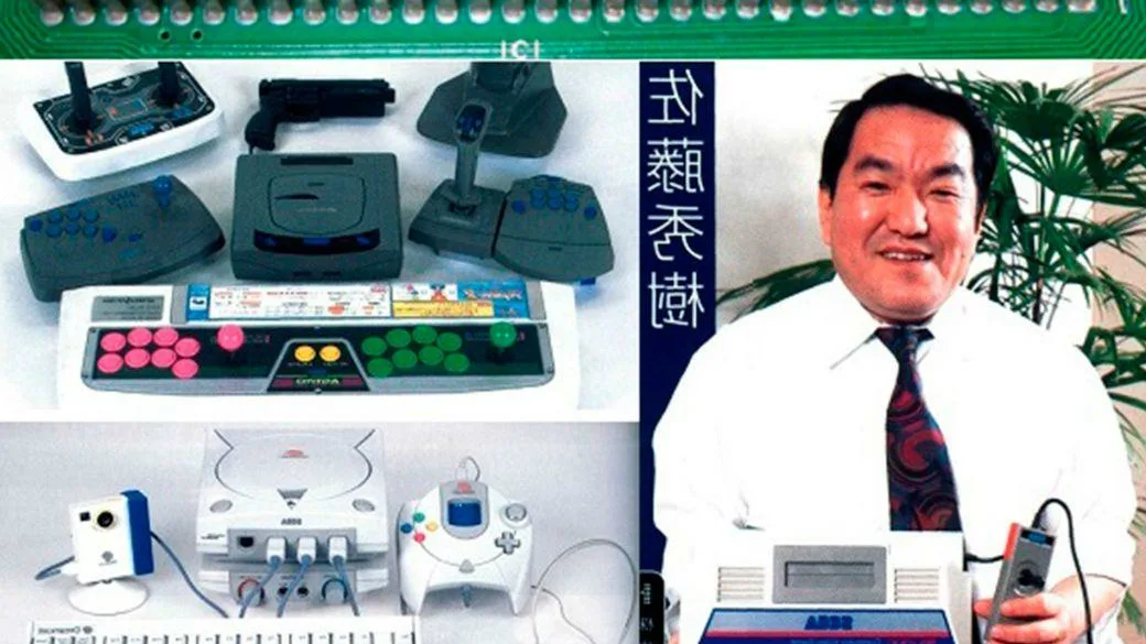 Хидэки Сато в промо-ролике Sega Saturn