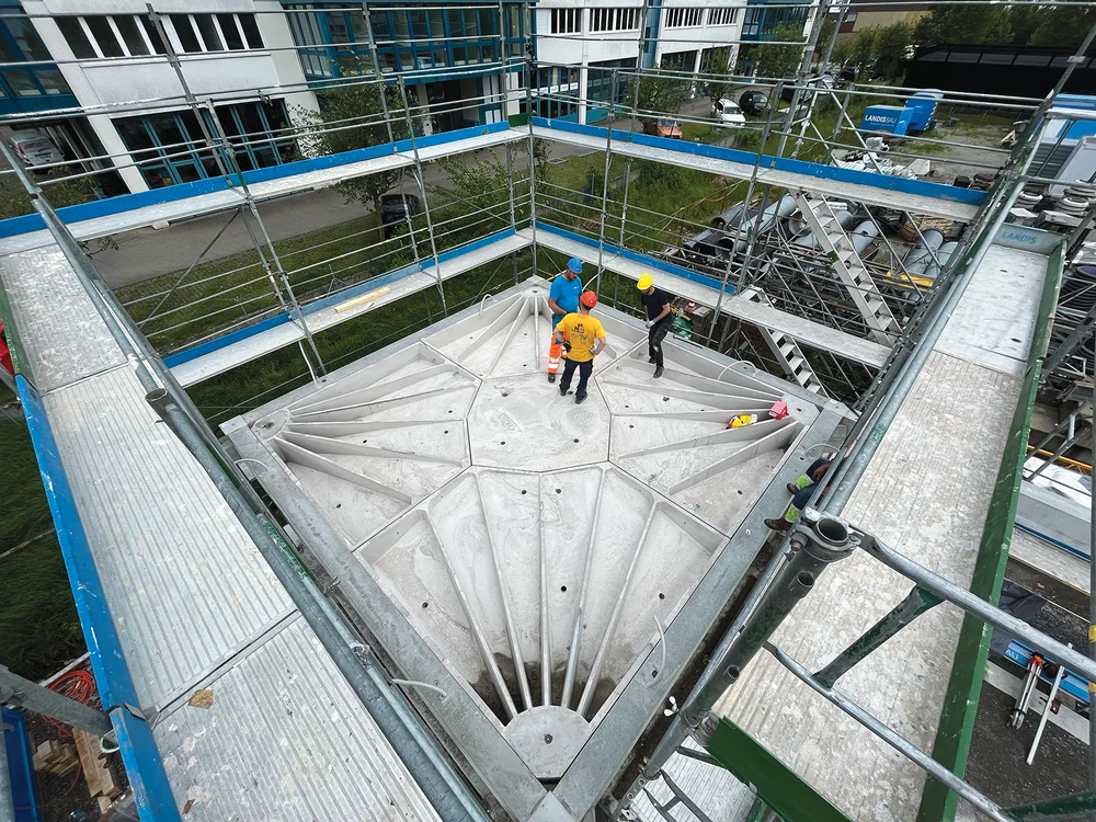 Швейцарский стартап Vaulted использует цифровые инструменты проектирования, чтобы минимизировать использование бетона в полах и потолках