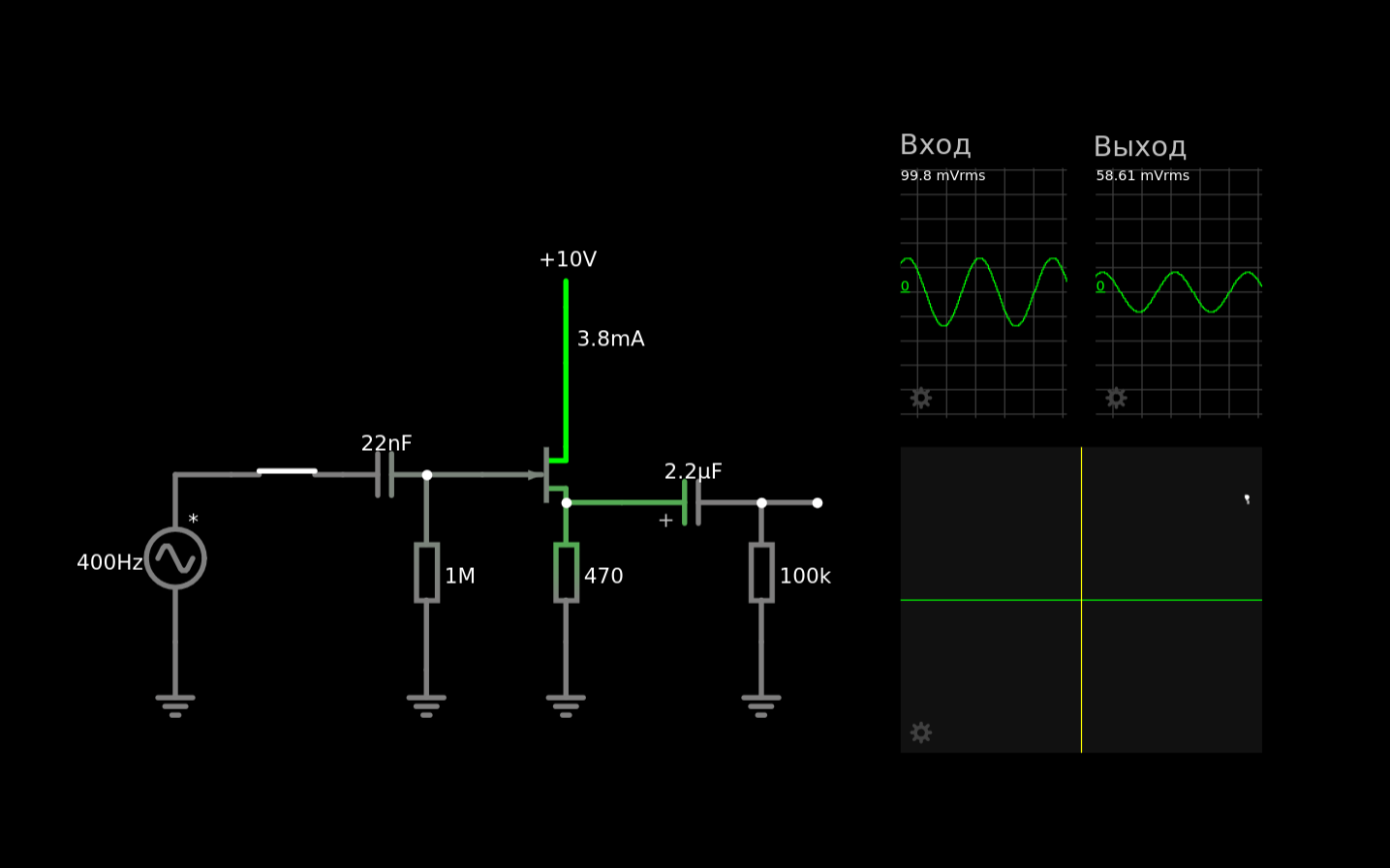 Интерактивная модель в симуляторе
