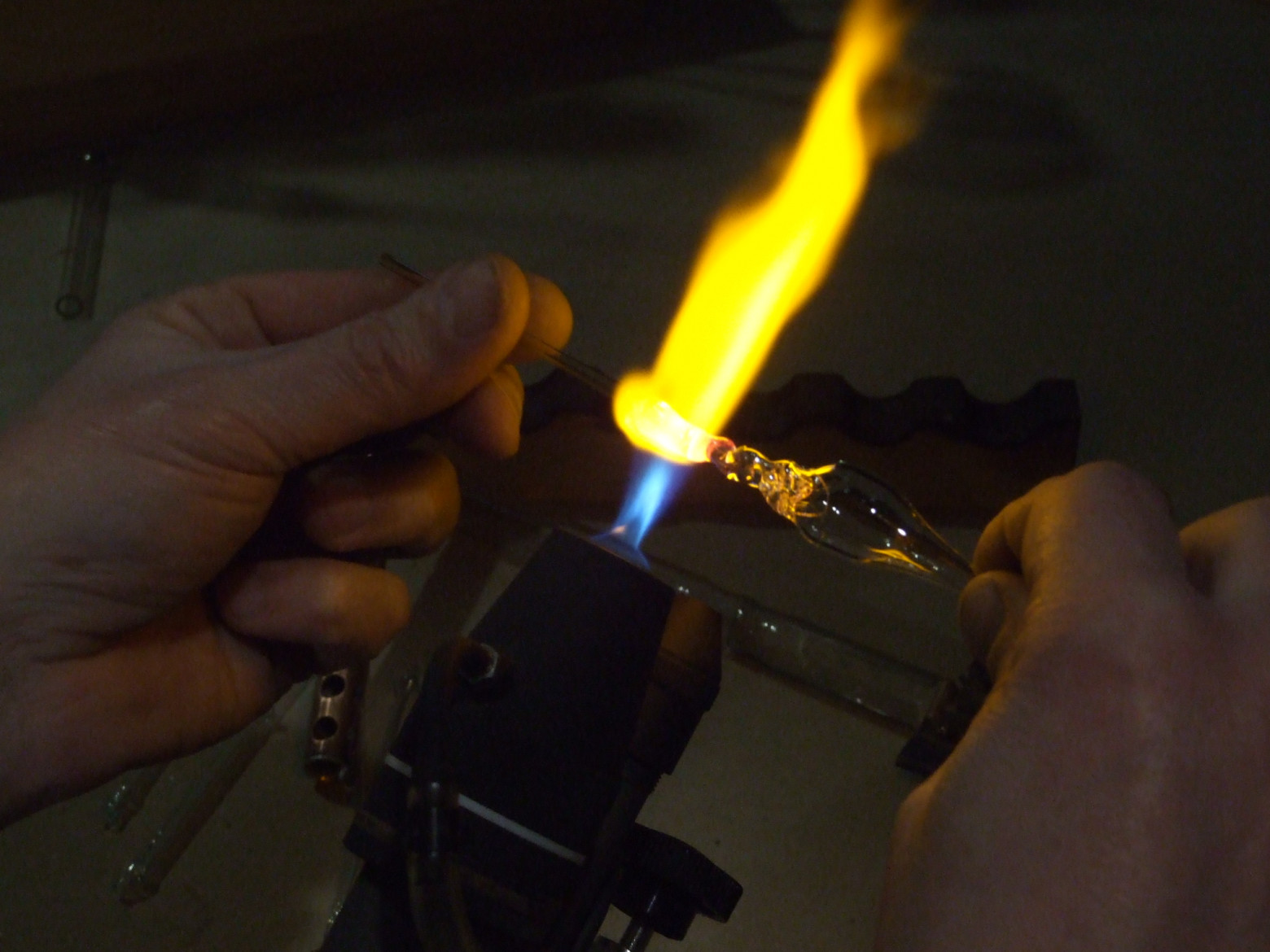 Фото 4.12. Прогрел соединение