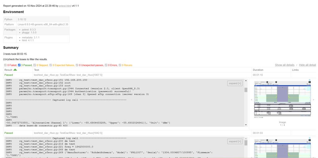 Примерно так выглядит отчет