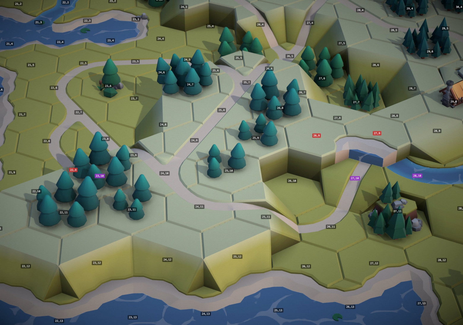 Before: neighbor conflict blocks the solve