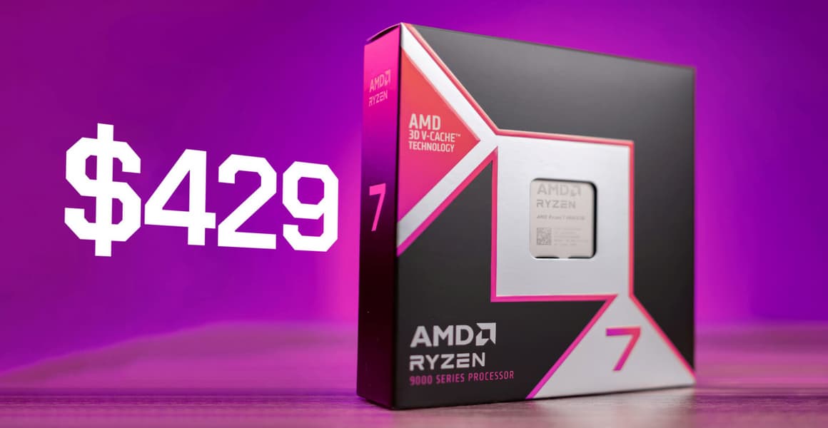 Память DDR5 дорожает, а процессоры, наоборот, дешевеют: в США стоимость Ryzen 7 9800X3D опустилась до 430 долларов - 1