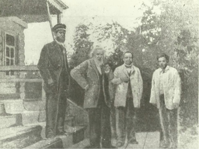 Управляющий Билимбаевским округом Н. А. Тунёв, Д. И. Менделеев, главный лесничий Ф. В. Гилёв. Билимбай, 1899 г.