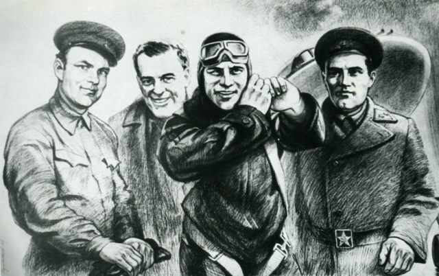 Главные герои драмы БИ: А. Я. Березняк, А. М. Исаев, Г. Я. Бахчиванджи, В. Ф. Болховитинов