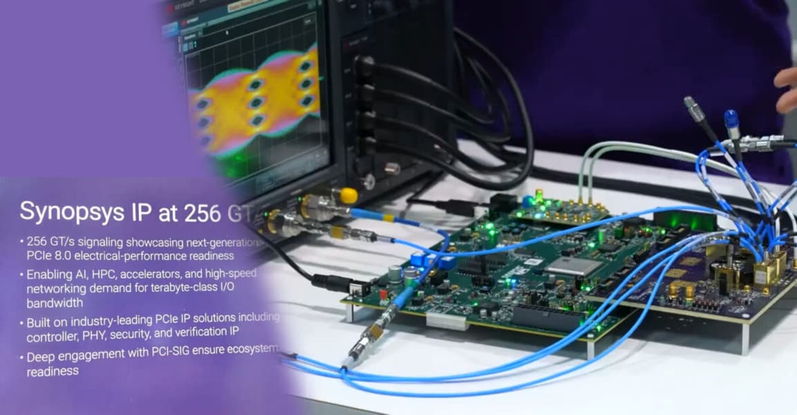 Пока пользователи осваивают PCIe 5.0, компания Synopsys уже демонстрирует возможности PCIe 8.0 - 1 Пока пользователи осваивают PCIe 5.0, компания Synopsys уже демонстрирует возможности PCIe 8.0 - 1