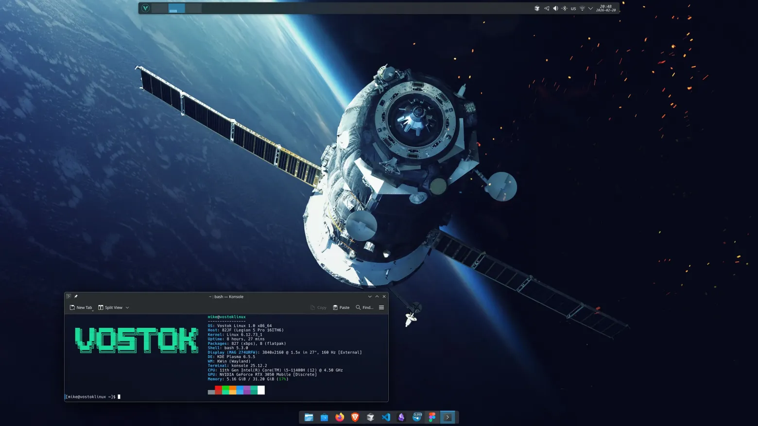 Vostok Linux KDE Plasma