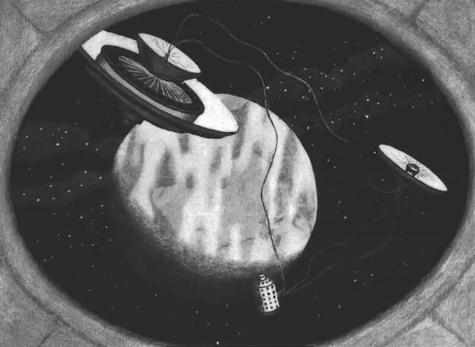 Станция находится на геосинхронной орбите на расстоянии 35 900 км от Земли на широте экватора и долготе Берлина, то есть приблизительно над Камеруном, стр. 135