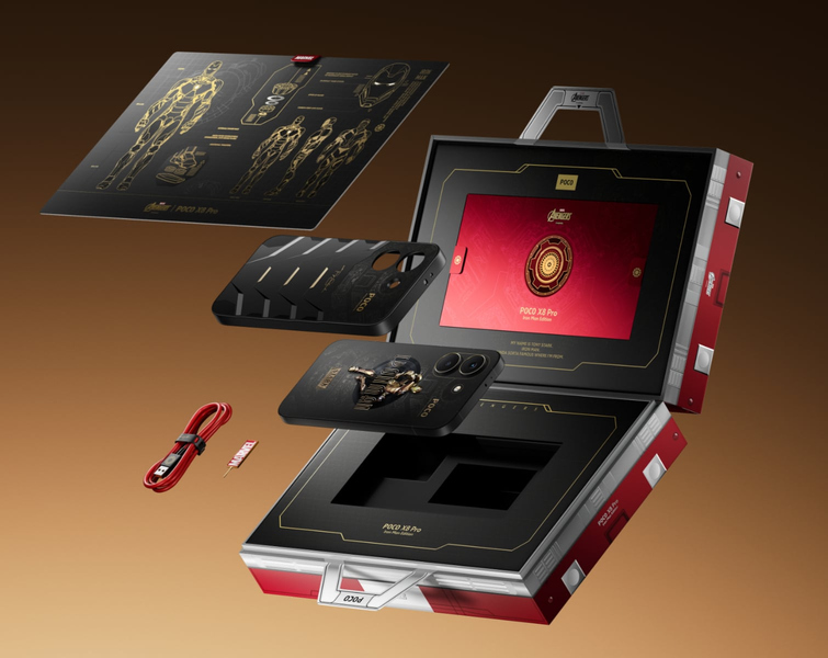 6500 мАч, 100 Вт, экран 120 Гц, IP68. Представлен Poco X8 Pro Iron Man Edition - 1