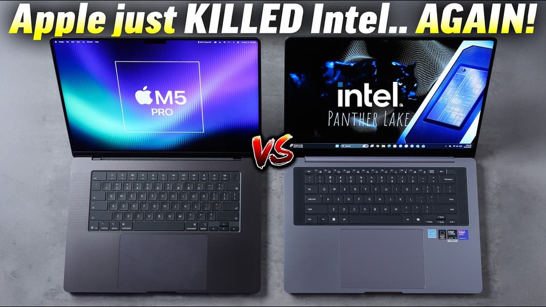 MacBook Pro на M5 Pro стирает в порошок Samsung Galaxy Book6 Ultra на новом Intel Core Ultra X7 358H - 1 MacBook Pro на M5 Pro стирает в порошок Samsung Galaxy Book6 Ultra на новом Intel Core Ultra X7 358H - 1