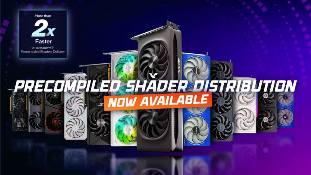 Intel ускоряет компиляцию шейдеров в играх вплоть до 37 раз. Компания добавила в свой драйвер поддержку технологию Graphics Shader Distribution Service - 1 Intel ускоряет компиляцию шейдеров в играх вплоть до 37 раз. Компания добавила в свой драйвер поддержку технологию Graphics Shader Distribution Service - 1