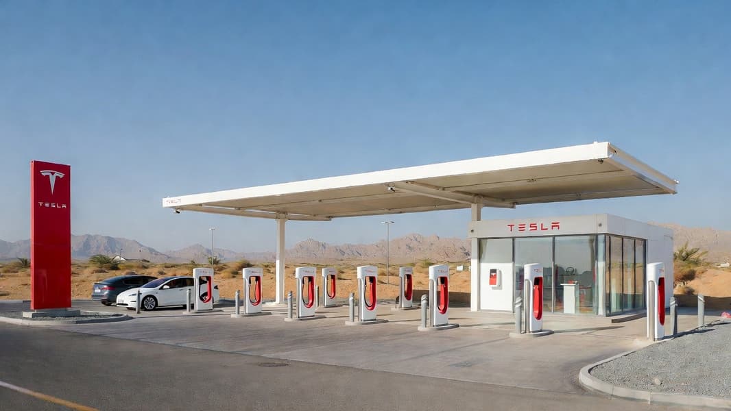 Помощь в трудные времена: Tesla сделала бесплатной быструю зарядку машин на территории ОАЭ и стран Персидского залива - 1