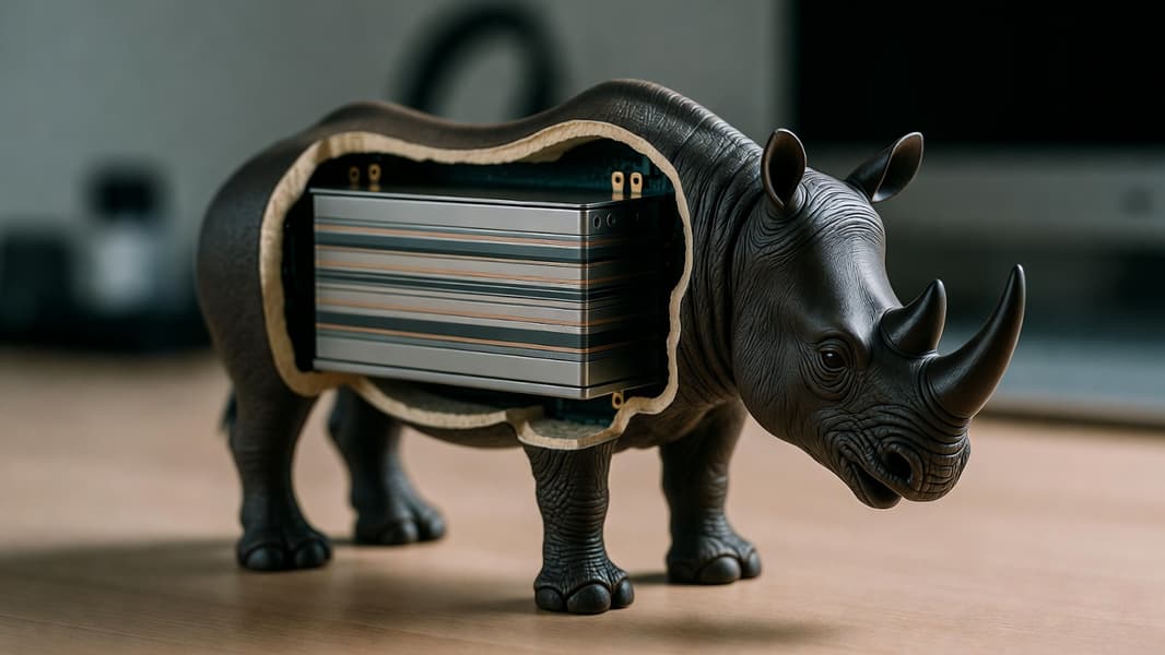 «Носорог» среди батарей: твердотельная АКБ Rhino обеспечит запас хода до 1500 км, молниеносную зарядку и работу от -40 до +50 °C - 1