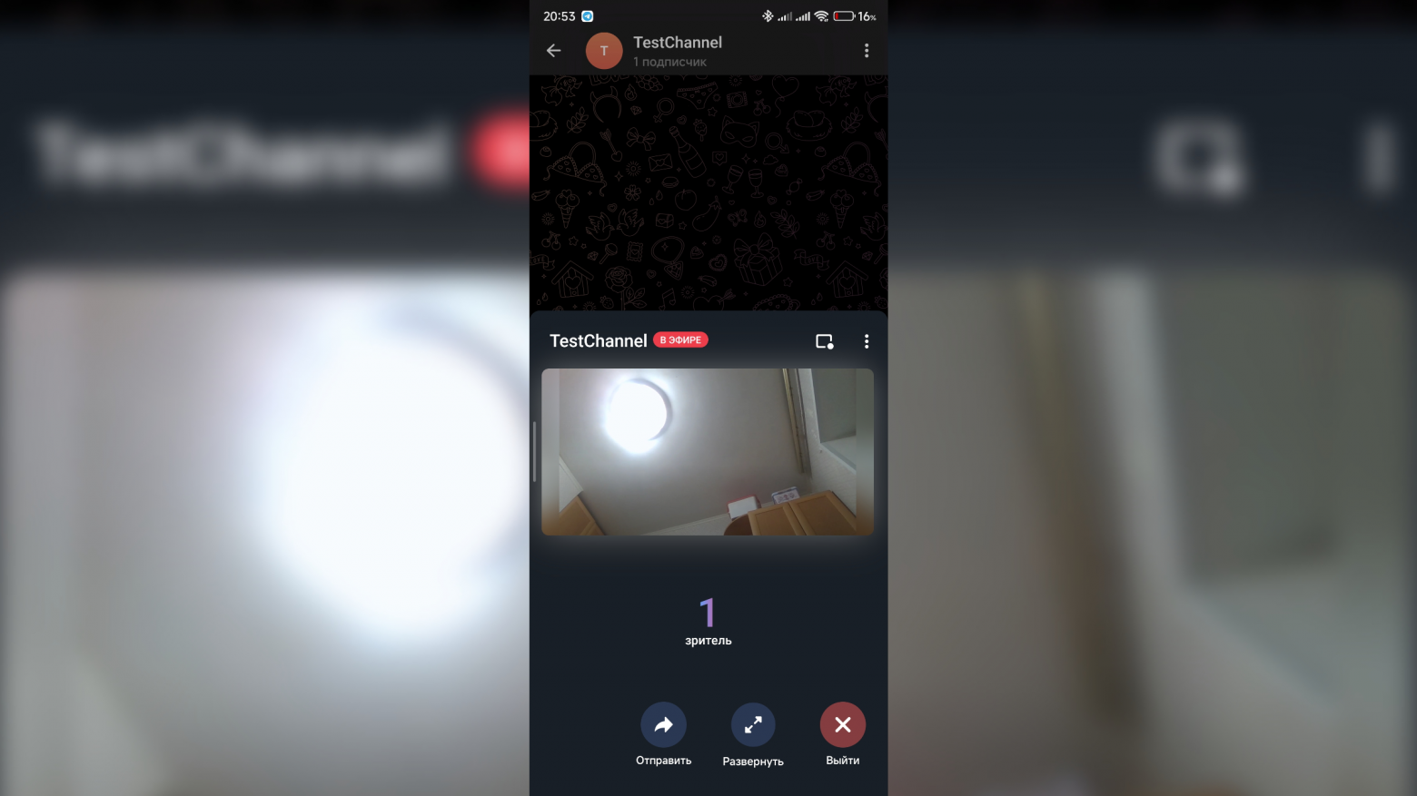 Видеонаблюдение на Go с потоковой передачей в Telegram - 4 Видеонаблюдение на Go с потоковой передачей в Telegram - 4