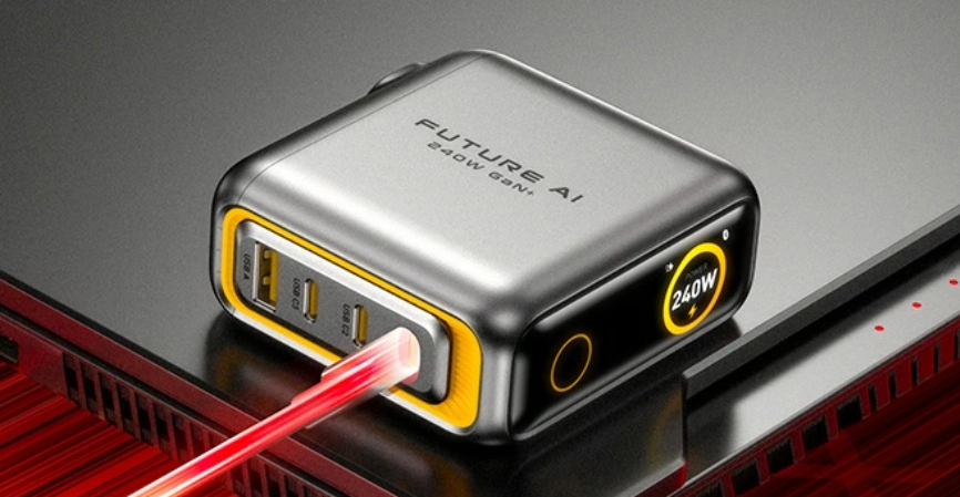 Первое в мире зарядное устройства мощностью 240 Вт с протоколом PD 3.2 представила компания Aohi - 1 Первое в мире зарядное устройства мощностью 240 Вт с протоколом PD 3.2 представила компания Aohi - 1