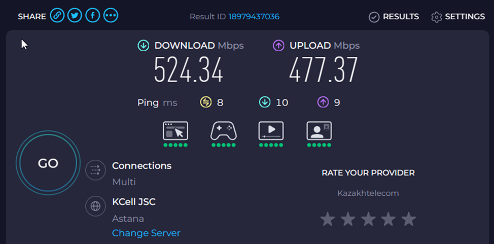 Замер скорости