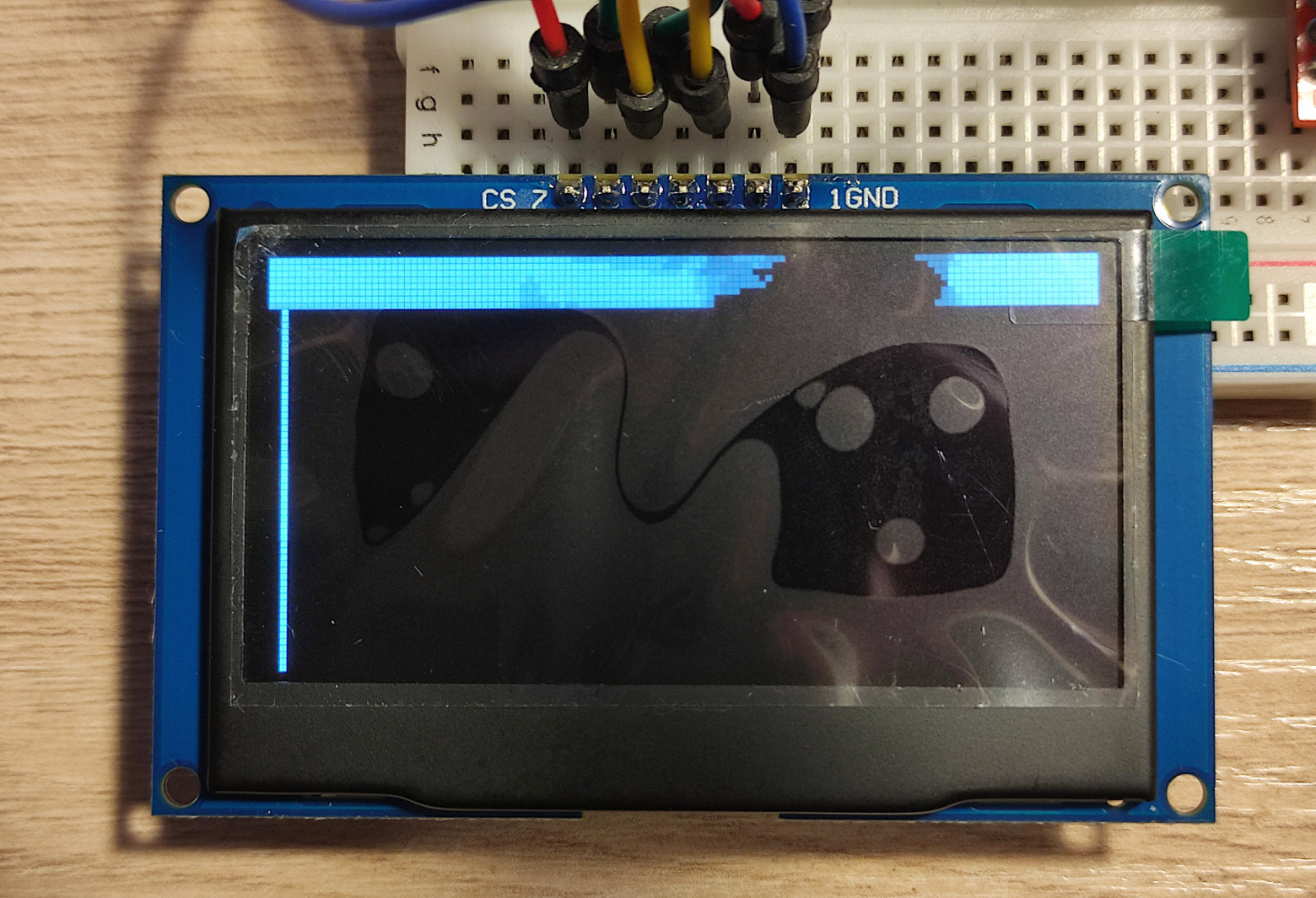 Неправильное отображение на большом дисплее