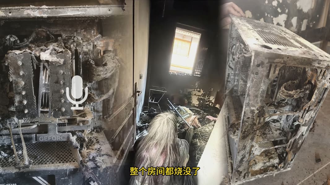 Пожар уничтожил комнату и компьютер китайца, но GeForce RTX 4060 выжила — потребовался лишь несложный ремонт и замена кулера - 2