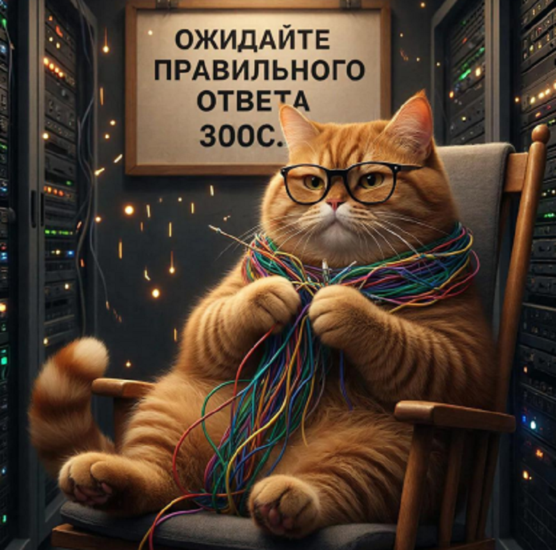 Мурлык Многобайтович в режиме глубокого ожидания. Когда данных слишком много, а эльфы еще не проложили свои скоростные тропинки