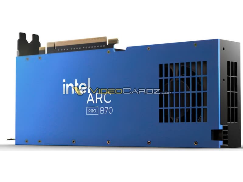 Так выглядит новая компактная видеокарта Intel с 32 ГБ памяти: опубликованы изображения Intel Arc Pro B70 - 1