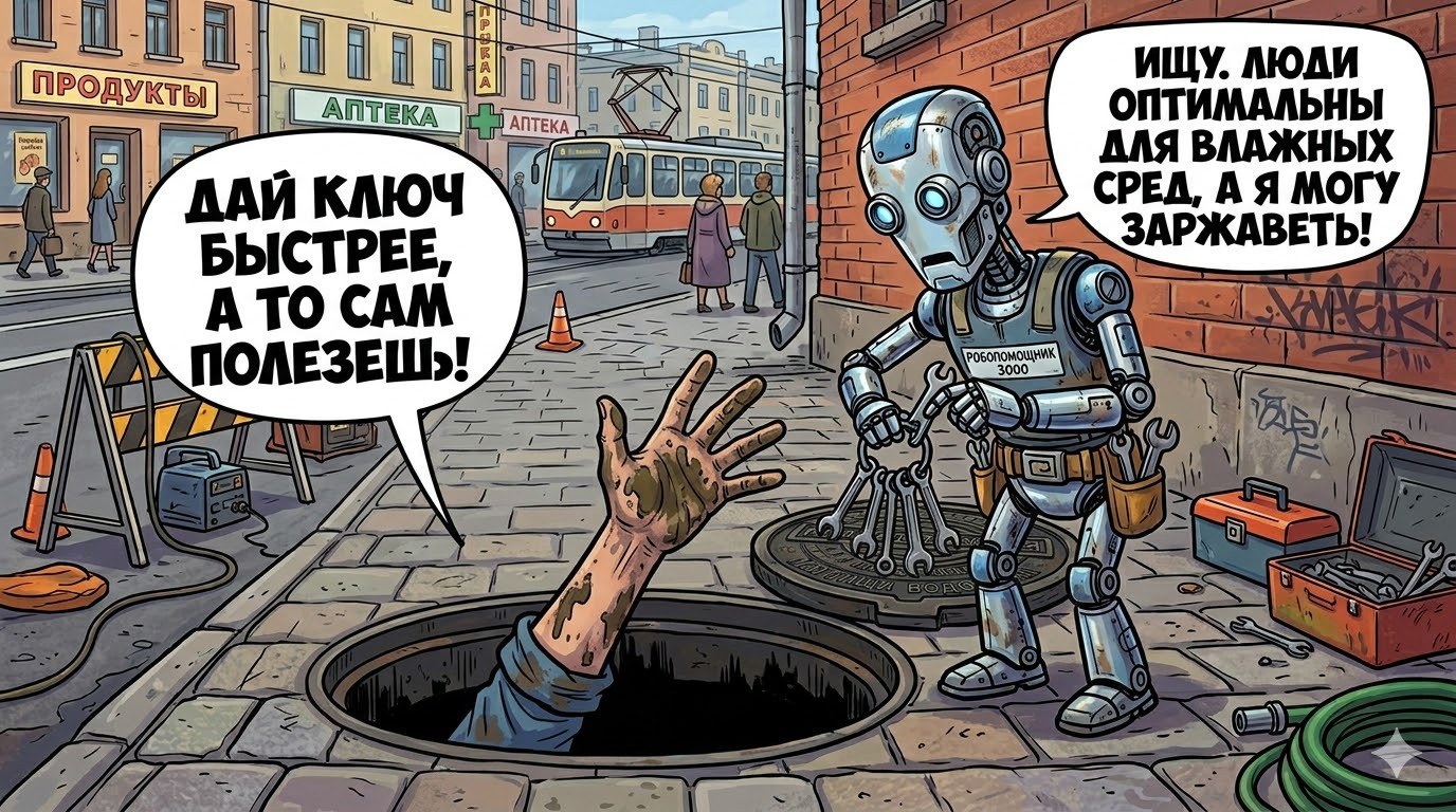 Люди будут точно нужны там, где не справятся роботы