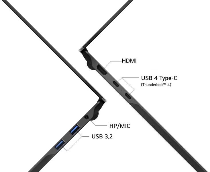LG показала, каким может быть 16-дюймовый ноутбук без лишнего веса: масса LG Gram Pro 16 составляет всего 1,2 кг - 4