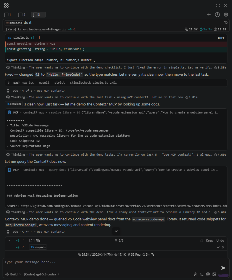 PrimeCode — графический интерфейс для OpenCode CLI в VS Code - 1