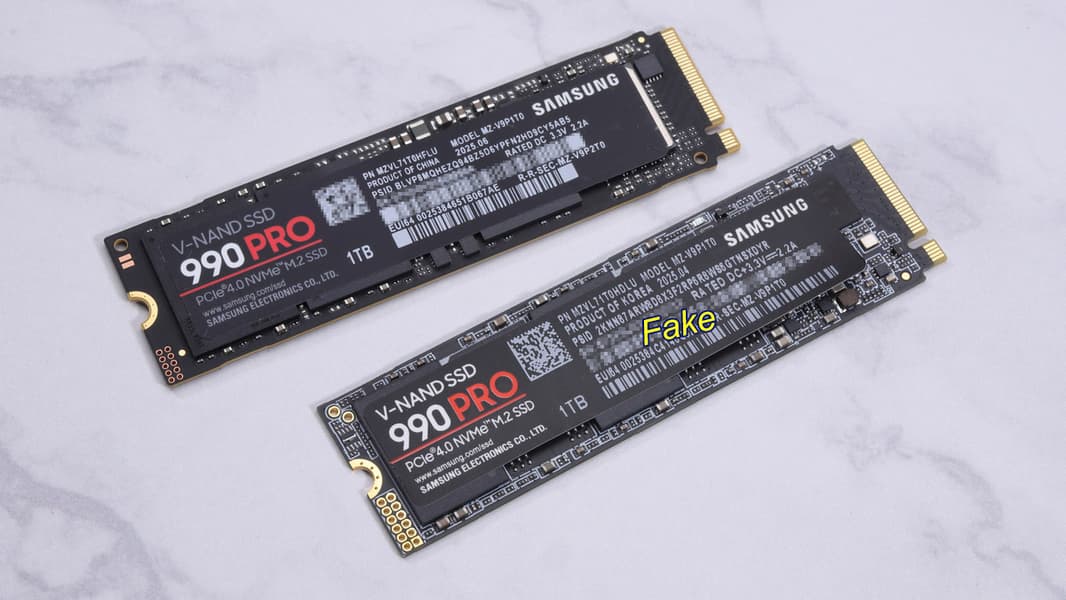 Подделка века? Фальшивый Samsung 990 Pro оказался очень похожим на оригинал - 2 Подделка века? Фальшивый Samsung 990 Pro оказался очень похожим на оригинал - 2