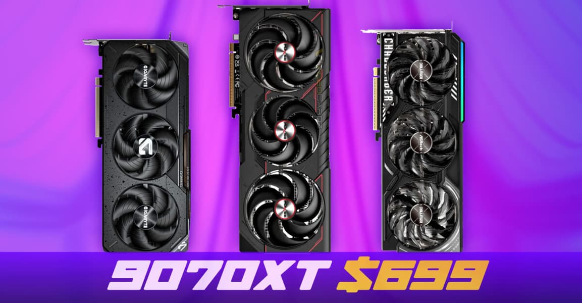 AMD Radeon RX 9070 XT дешевеет в США: цена снизилась до 700 долларов, причем в некоторых случаях бонусом можно получить SSD на 512 ГБ, СЖО или блок питания - 1 AMD Radeon RX 9070 XT дешевеет в США: цена снизилась до 700 долларов, причем в некоторых случаях бонусом можно получить SSD на 512 ГБ, СЖО или блок питания - 1