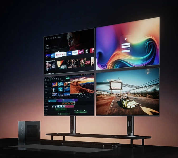 Крошечный ПК с возможностью установки дискретной видеокарты и выводом картинки на 4 экрана. Представлен мини-ПК Topfeel Next 2 - 1