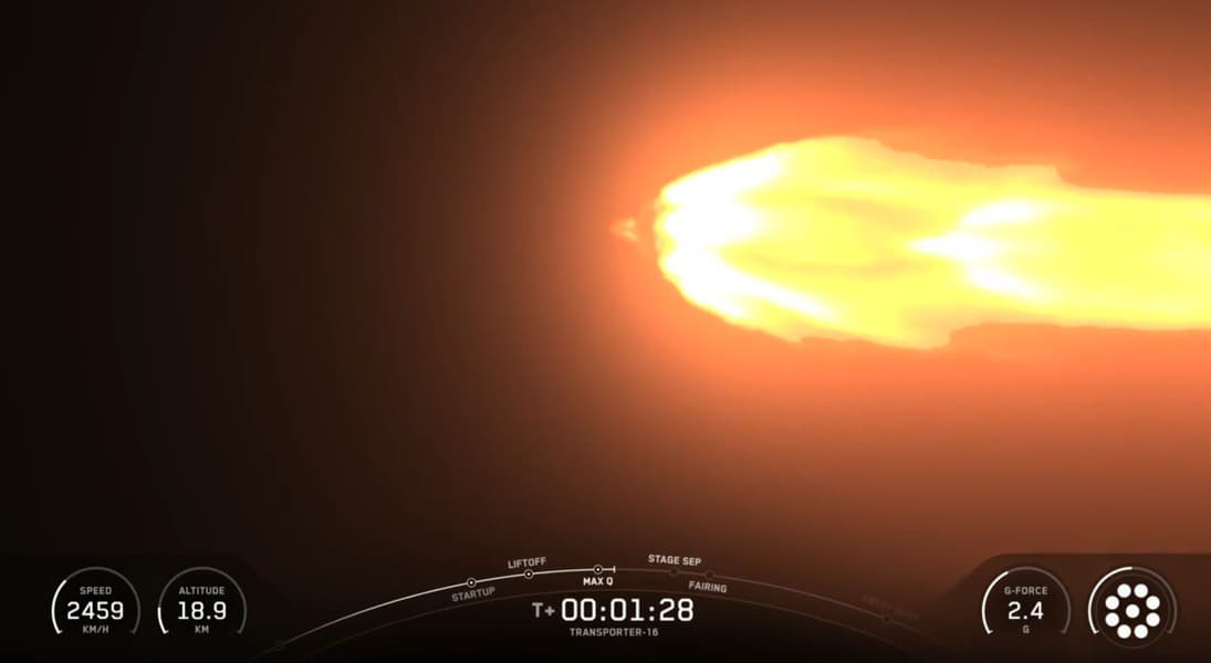 SpaceX за раз запустила 119 спутников из 23 стран мира в рамках миссии Transporter-16, первая ступень отработала 12 раз - 1