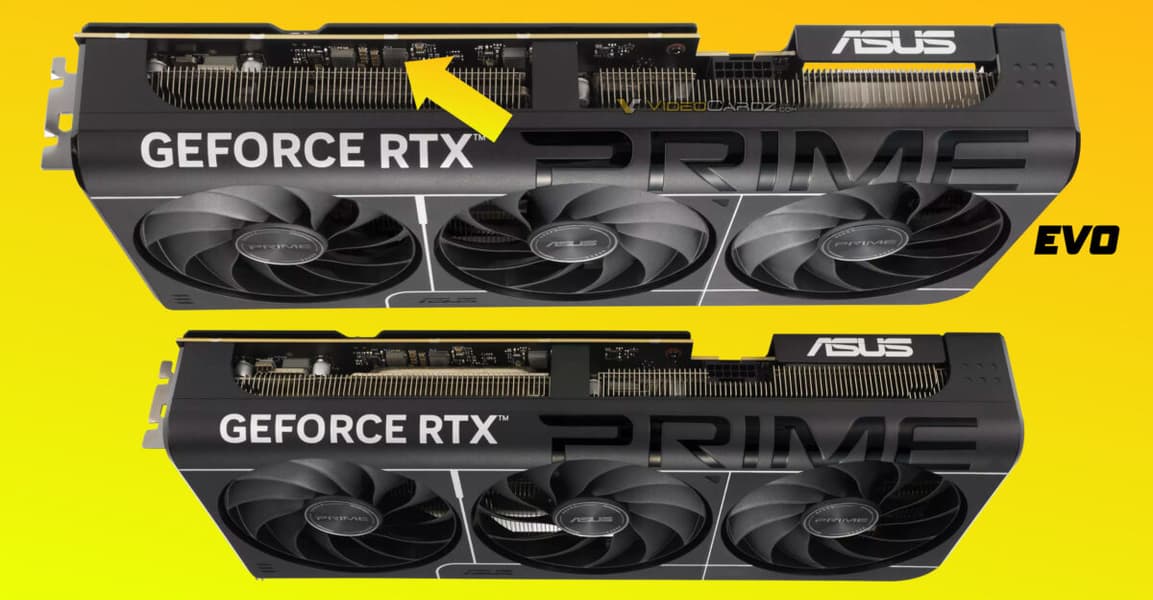 Будьте осторожны: новая видеокарта Asus GeForce RTX 5080 Prime Evo визуально неотличима от обычной Prime, но лишена испарительной камеры - 1
