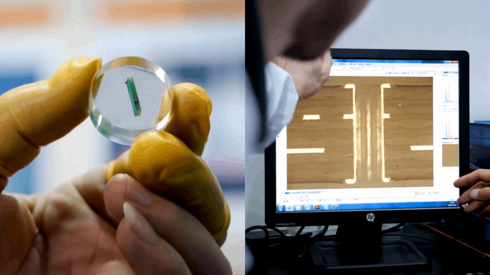 Микрошлиф – это поперечный разрез платы в проблемном месте. Плату отправляют в лабораторию, делают надрез, шлифуют и смотрят под микроскопом, что там внутри.