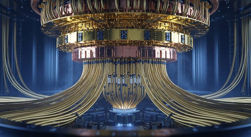 Ядро квантового компьютера(фото сгенерировано ИИ).